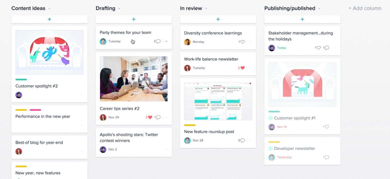 Kanban Board Screenshot
