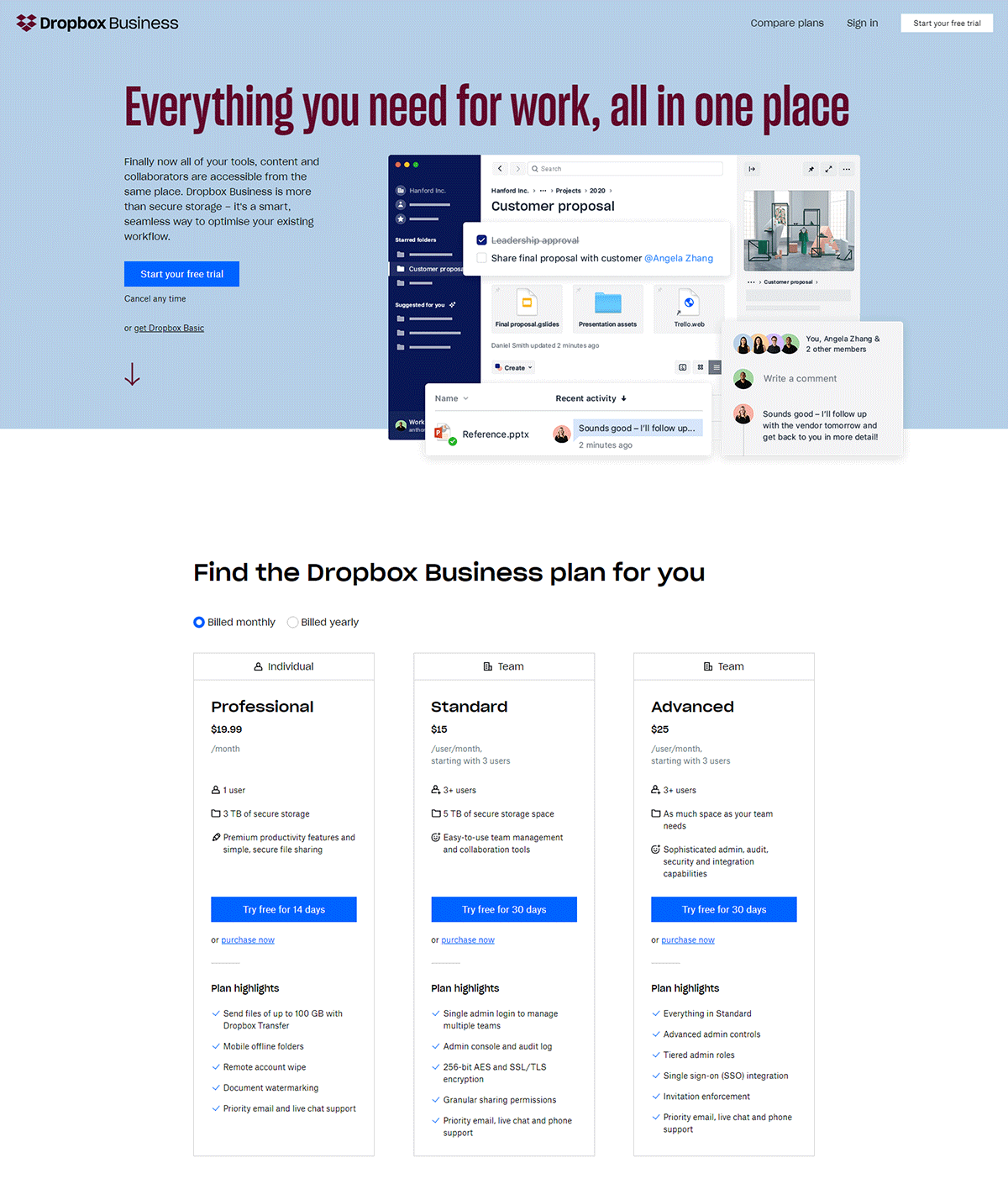 dropbox-main-landing-page